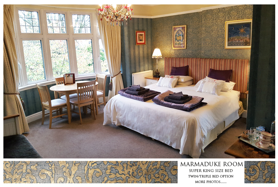 Marmaduke room at Thorpe house nottingham bed and breakfast